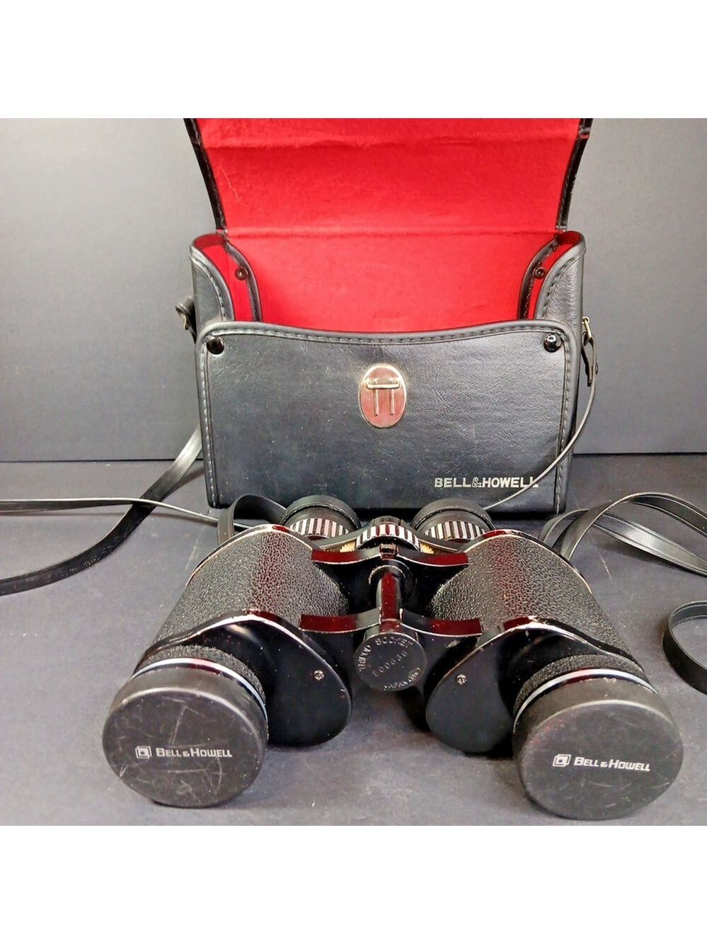 Vintage Bell & Howell Zoom 7-15 X 35 Binoculars With Case Made In Japan